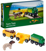 Фермерский поезд с животными железной дороги Brio 33404 NEW!